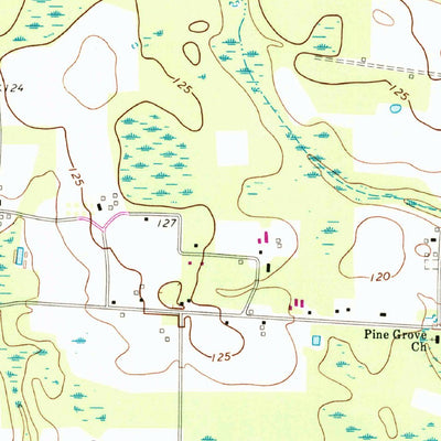 United States Geological Survey Blackshear East, GA (1971, 24000-Scale) digital map