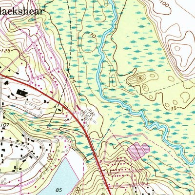 United States Geological Survey Blackshear East, GA (1971, 24000-Scale) digital map