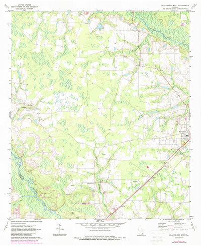 United States Geological Survey Blackshear West, GA (1971, 24000-Scale) digital map