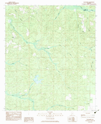 United States Geological Survey Blacksher, AL (1983, 24000-Scale) digital map
