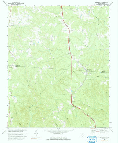 United States Geological Survey Blackstock, SC (1968, 24000-Scale) digital map