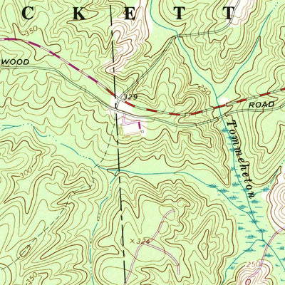 United States Geological Survey Blackstone East, VA (1966, 24000-Scale) digital map