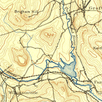 United States Geological Survey Blackstone, MA-RI (1889, 62500-Scale) digital map