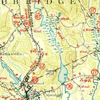 United States Geological Survey Blackstone, MA-RI (1919, 62500-Scale) digital map