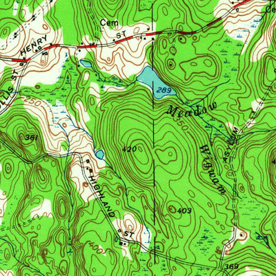 United States Geological Survey Blackstone, MA-RI (1953, 24000-Scale) digital map