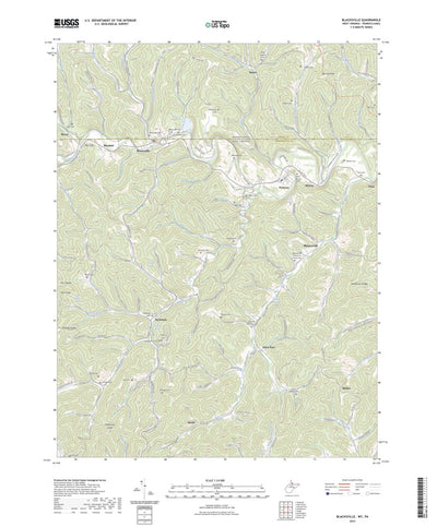 United States Geological Survey Blacksville, WV (2023, 24000-Scale) digital map