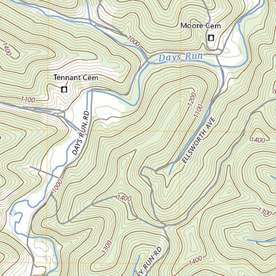 United States Geological Survey Blacksville, WV (2023, 24000-Scale) digital map