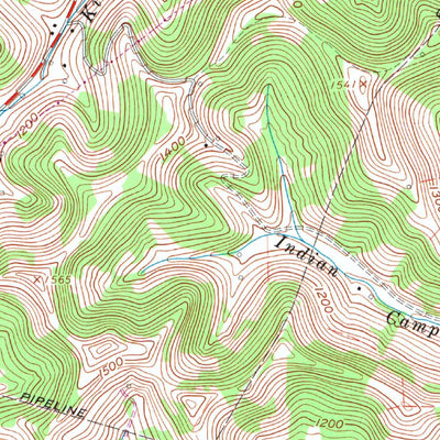 United States Geological Survey Blacksville, WV-PA (1958, 24000-Scale) digital map