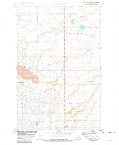 United States Geological Survey Blacktail Coulee, ND (1981, 24000-Scale) digital map