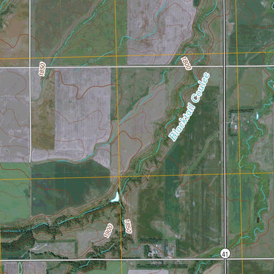 United States Geological Survey Blacktail Coulee, ND (2011, 24000-Scale) digital map