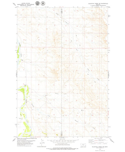 United States Geological Survey Blacktail Creek NW, MT (1979, 24000-Scale) digital map