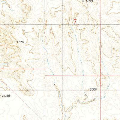 United States Geological Survey Blacktail Creek NW, MT (1979, 24000-Scale) digital map