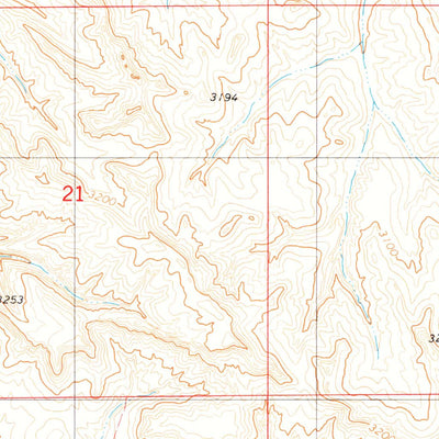 United States Geological Survey Blacktail Creek NW, MT (1979, 24000-Scale) digital map