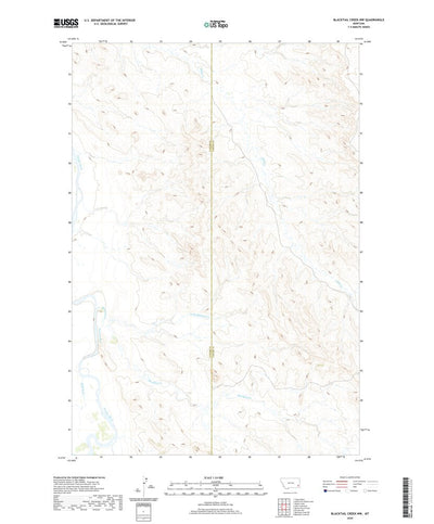 United States Geological Survey Blacktail Creek NW, MT (2020, 24000-Scale) digital map