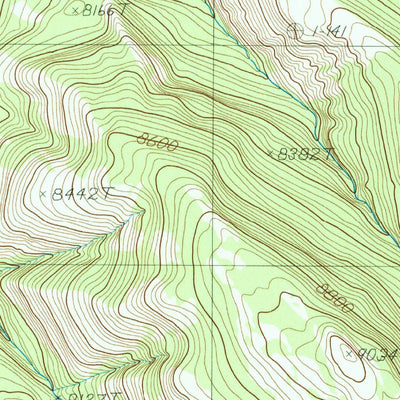 United States Geological Survey Blacktail Deer Creek, WY-MT (1986, 24000-Scale) digital map
