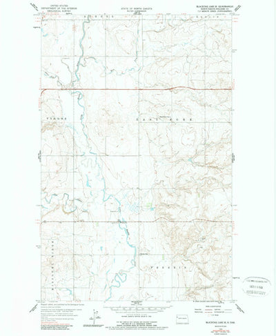 United States Geological Survey Blacktail Lake SE, ND (1959, 24000-Scale) digital map