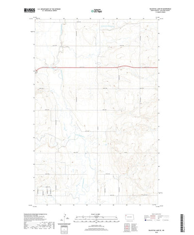 United States Geological Survey Blacktail Lake SE, ND (2020, 24000-Scale) digital map