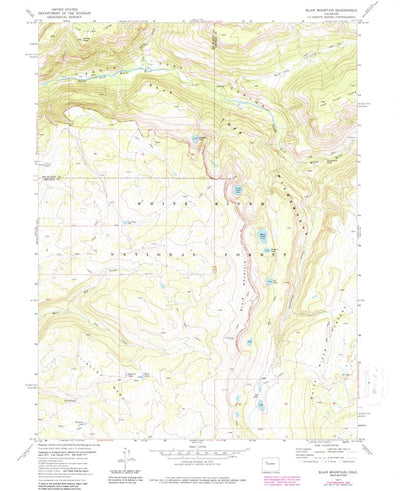 United States Geological Survey Blacktail Mountain, CO (1977, 24000-Scale) digital map