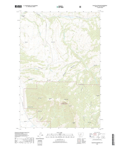 United States Geological Survey Blacktail Mountain, MT (2020, 24000-Scale) digital map