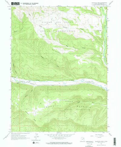 United States Geological Survey Blacktail Mountain, UT (1962, 24000-Scale) digital map