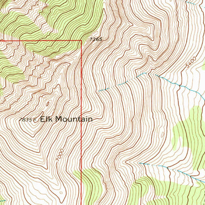 United States Geological Survey Blacktail, MT (1968, 24000-Scale) digital map