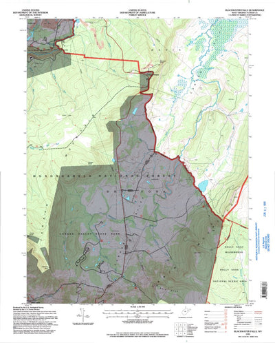 United States Geological Survey Blackwater Falls, WV (1995, 24000-Scale) digital map