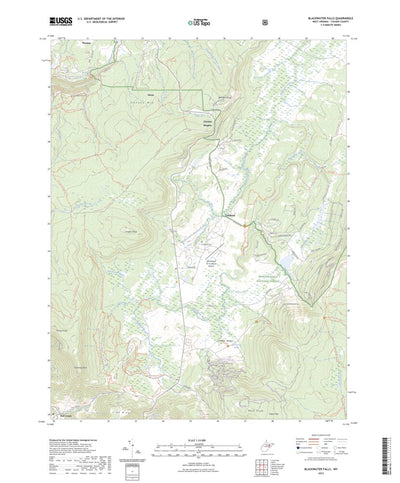 United States Geological Survey Blackwater Falls, WV (2023, 24000-Scale) digital map
