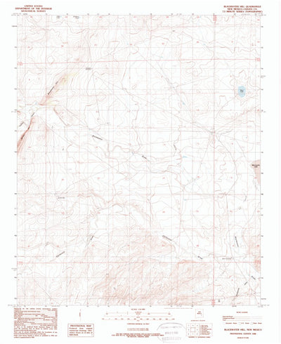 United States Geological Survey Blackwater Hill, NM (1988, 24000-Scale) digital map