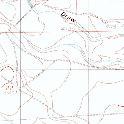 United States Geological Survey Blackwater Hill, NM (1988, 24000-Scale) digital map