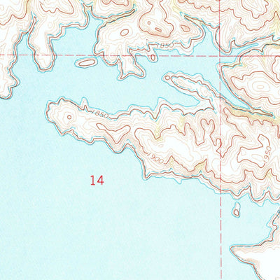 United States Geological Survey Blackwater Lake SW, ND (1967, 24000-Scale) digital map