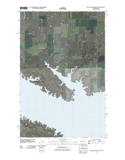 United States Geological Survey Blackwater Lake SW, ND (2011, 24000-Scale) digital map