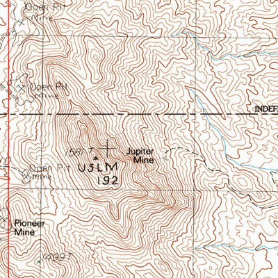 United States Geological Survey Blackwater Mine, CA (1985, 24000-Scale) digital map