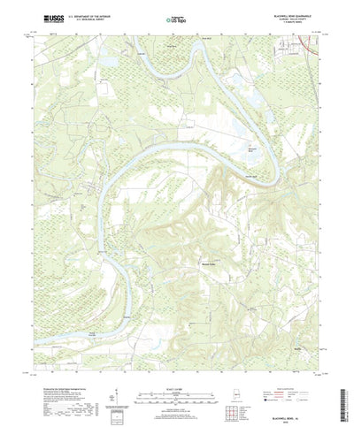 United States Geological Survey Blackwell Bend, AL (2020, 24000-Scale) digital map