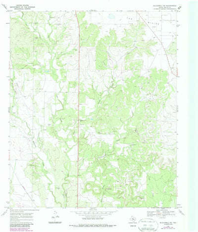United States Geological Survey Blackwell NE, TX (1969, 24000-Scale) digital map