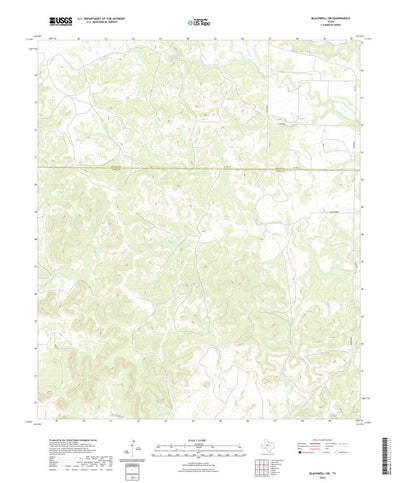 United States Geological Survey Blackwell SW, TX (2022, 24000-Scale) digital map