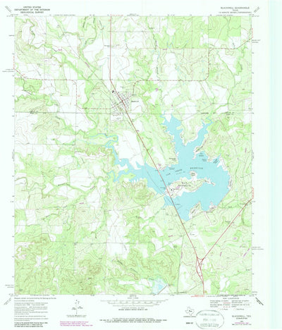 United States Geological Survey Blackwell, TX (1969, 24000-Scale) digital map