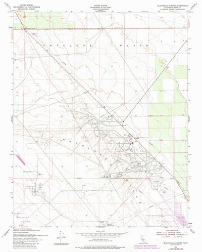 United States Geological Survey Blackwells Corner, CA (1953, 24000-Scale) digital map