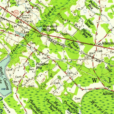 United States Geological Survey Bladenboro, NC (1957, 62500-Scale) digital map