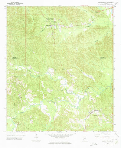United States Geological Survey Bladon Springs, AL (1971, 24000-Scale) digital map