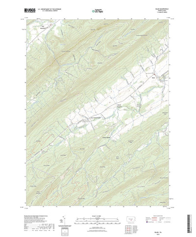 United States Geological Survey Blain, PA (2023, 24000-Scale) digital map
