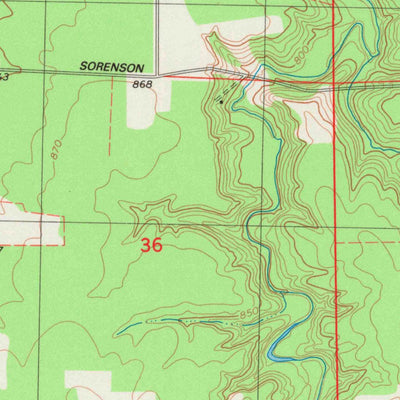 United States Geological Survey Blaine Creek, WI (1984, 24000-Scale) digital map