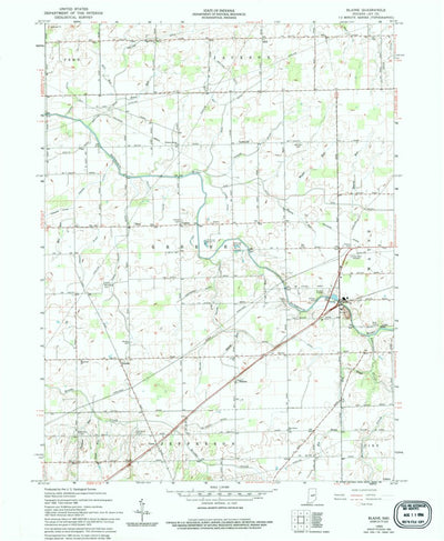 United States Geological Survey Blaine, IN (1960, 24000-Scale) digital map