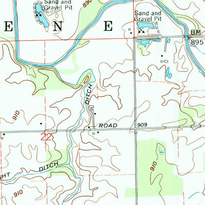United States Geological Survey Blaine, IN (1960, 24000-Scale) digital map