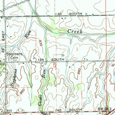 United States Geological Survey Blaine, IN (1960, 24000-Scale) digital map