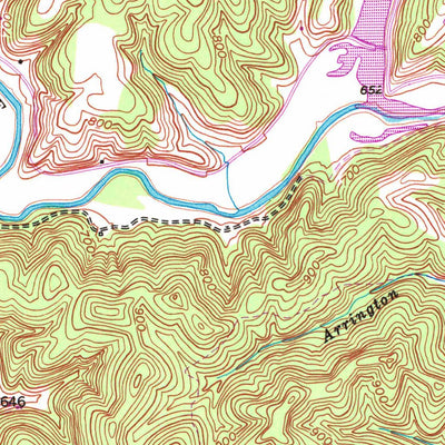 United States Geological Survey Blaine, KY (1953, 24000-Scale) digital map
