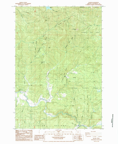 United States Geological Survey Blaine, OR (1984, 24000-Scale) digital map