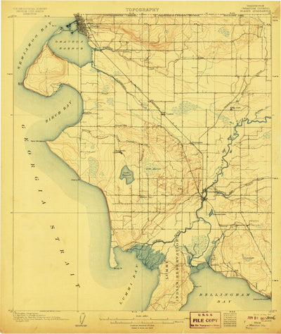 United States Geological Survey Blaine, WA (1907, 62500-Scale) digital map