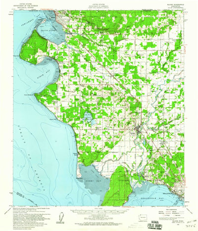 United States Geological Survey Blaine, WA (1952, 62500-Scale) digital map
