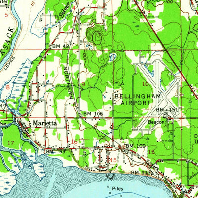 United States Geological Survey Blaine, WA (1952, 62500-Scale) digital map