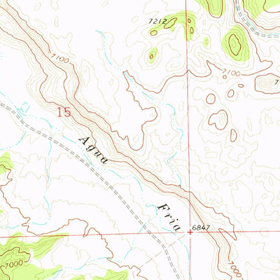 United States Geological Survey Blaines Lake, NM (1972, 24000-Scale) digital map